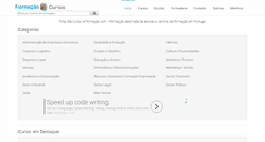 Desktop Screenshot of formacao-cursos.com