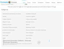 Tablet Screenshot of formacao-cursos.com